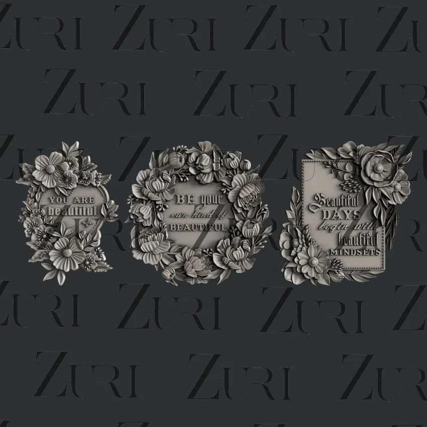 63_FLORAL FRAMES -SET 1