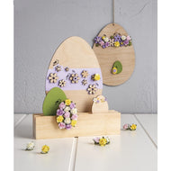 Houten deco Paaseieren