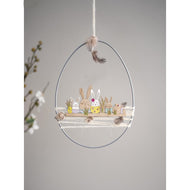 Houten Paasdecoratie rij