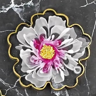 Onderzetter grote bloem