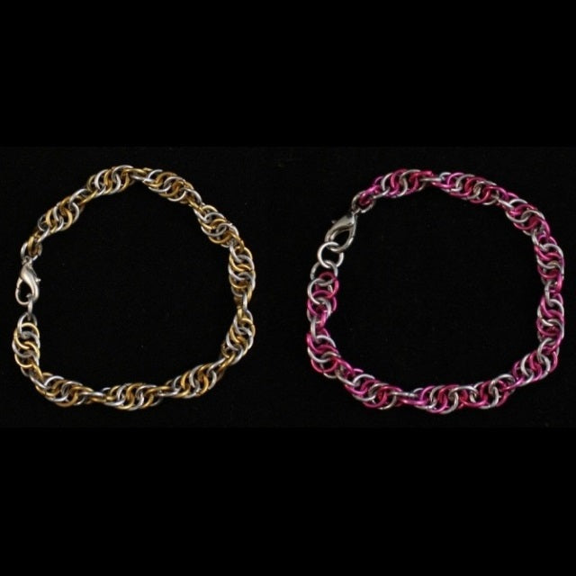 Chainmaille sieraad "Spiral 4-1"