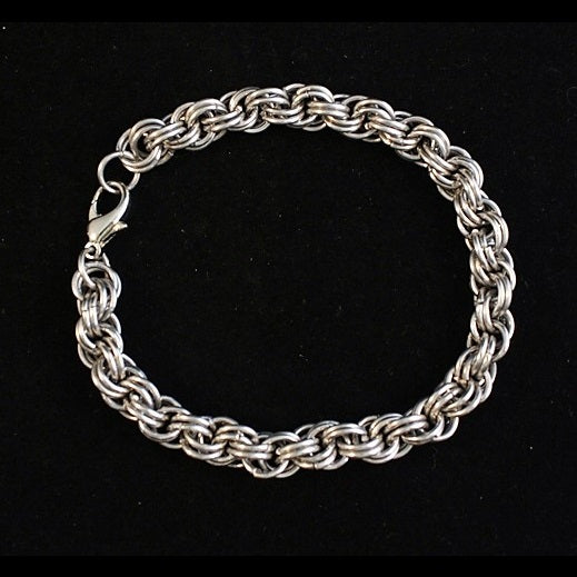 Chainmaille sieraad "Double spiral"