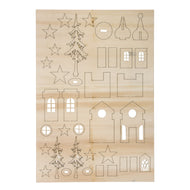 Houten bouwset Kerst kerk