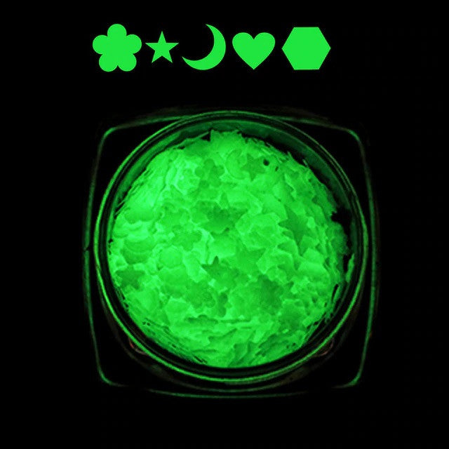 Glow in the dark pailletten