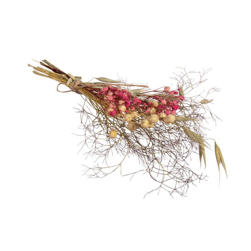 Bosje droogbloemen lila