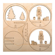 Notenkraker houten steekdelen