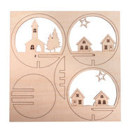 Winter houten steekdelen