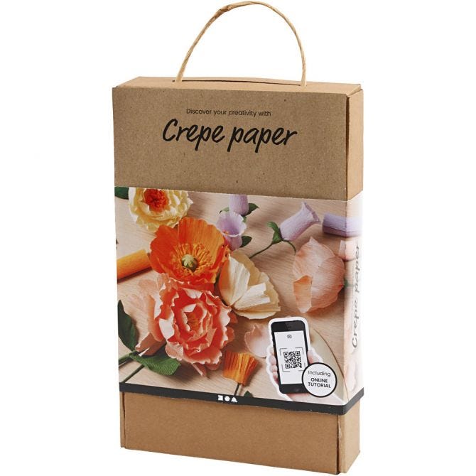 Crêpe papieren bloemen kit