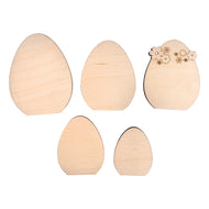 Houten deco Paaseieren