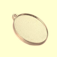 Dubbelzijdige hanger ovaal G