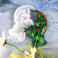 Verliefd paartje op de maan