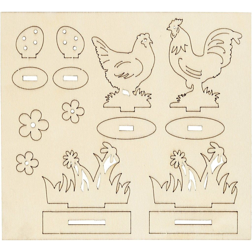 Houten bouwset Pasen