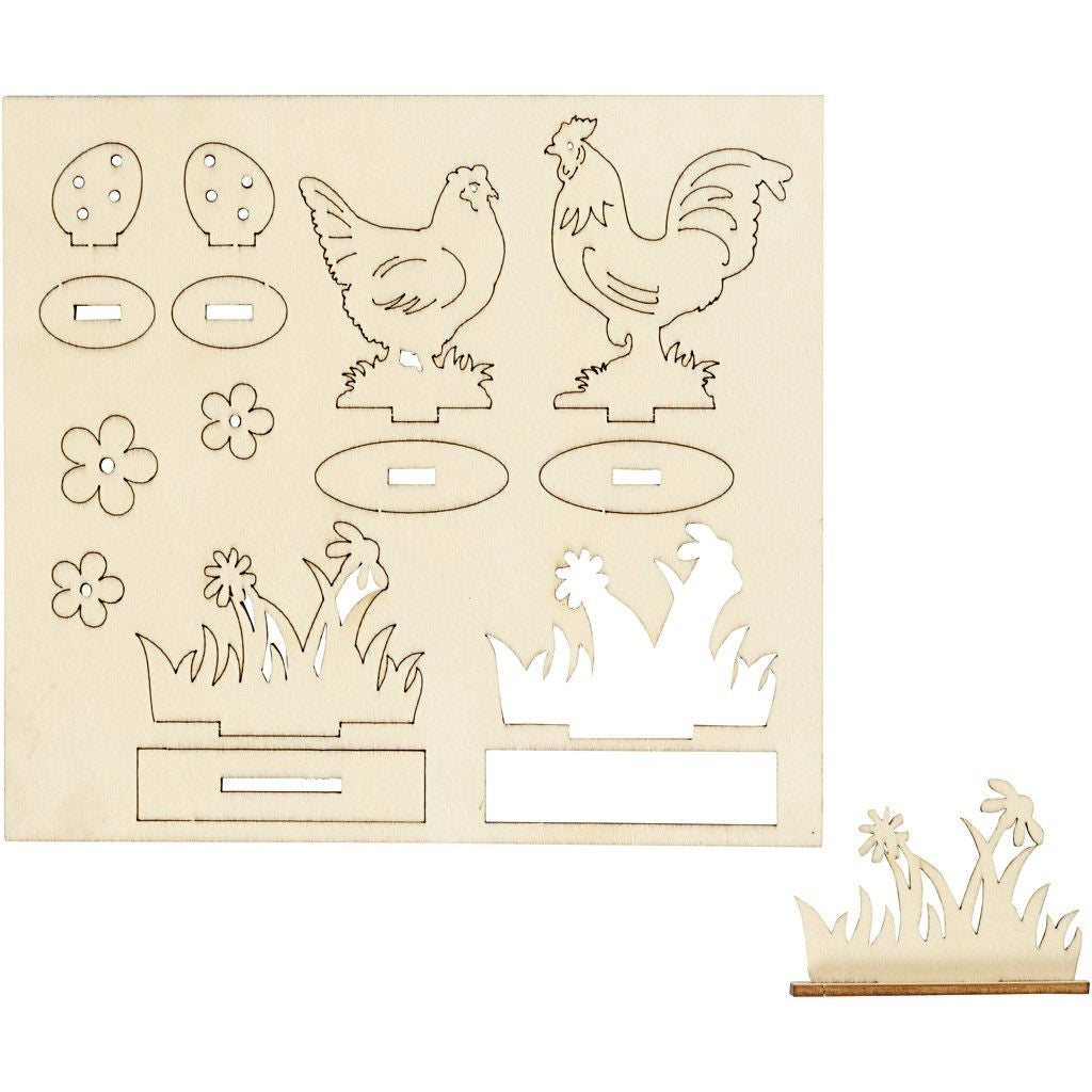 Houten bouwset Pasen