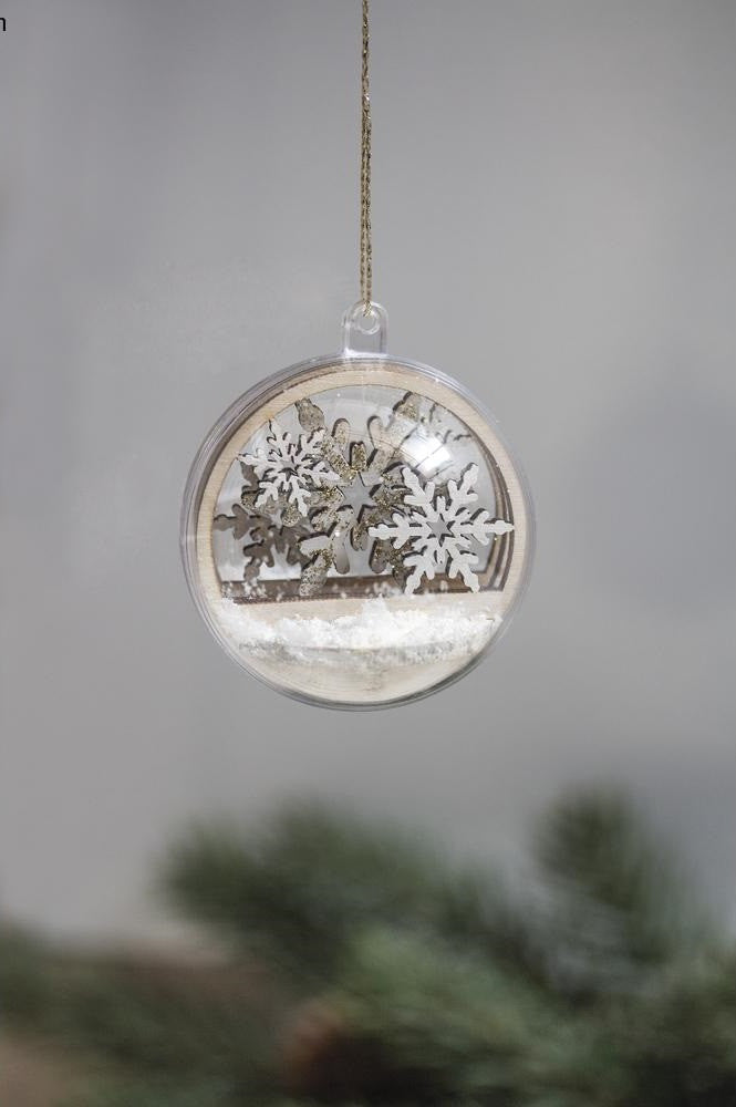 Sneeuwvlok houten steekdelen