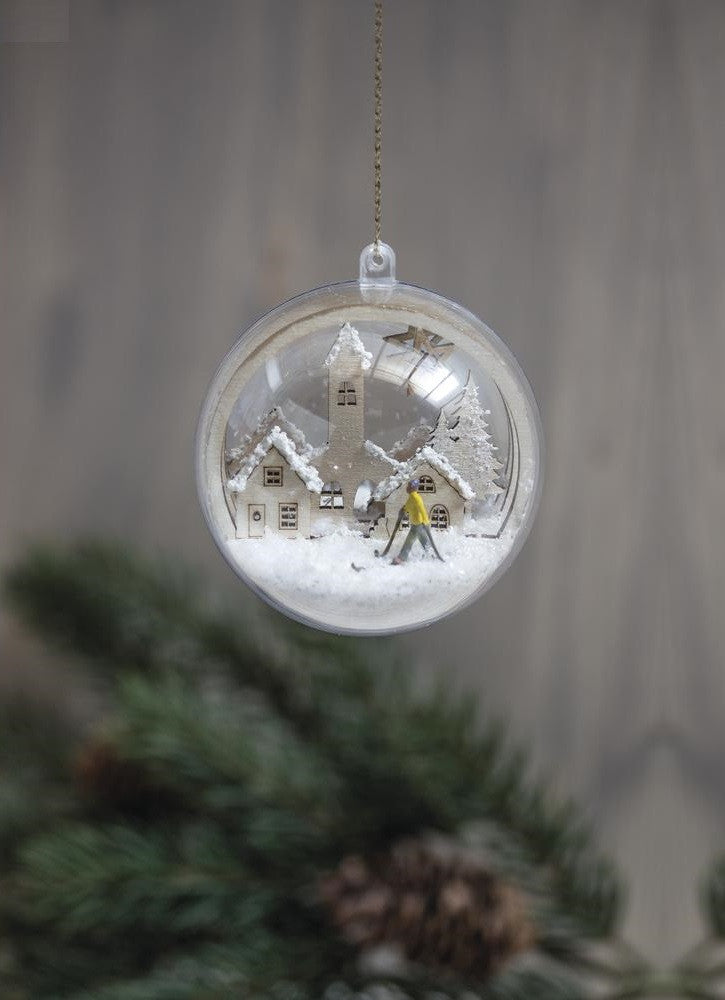 Winter houten steekdelen