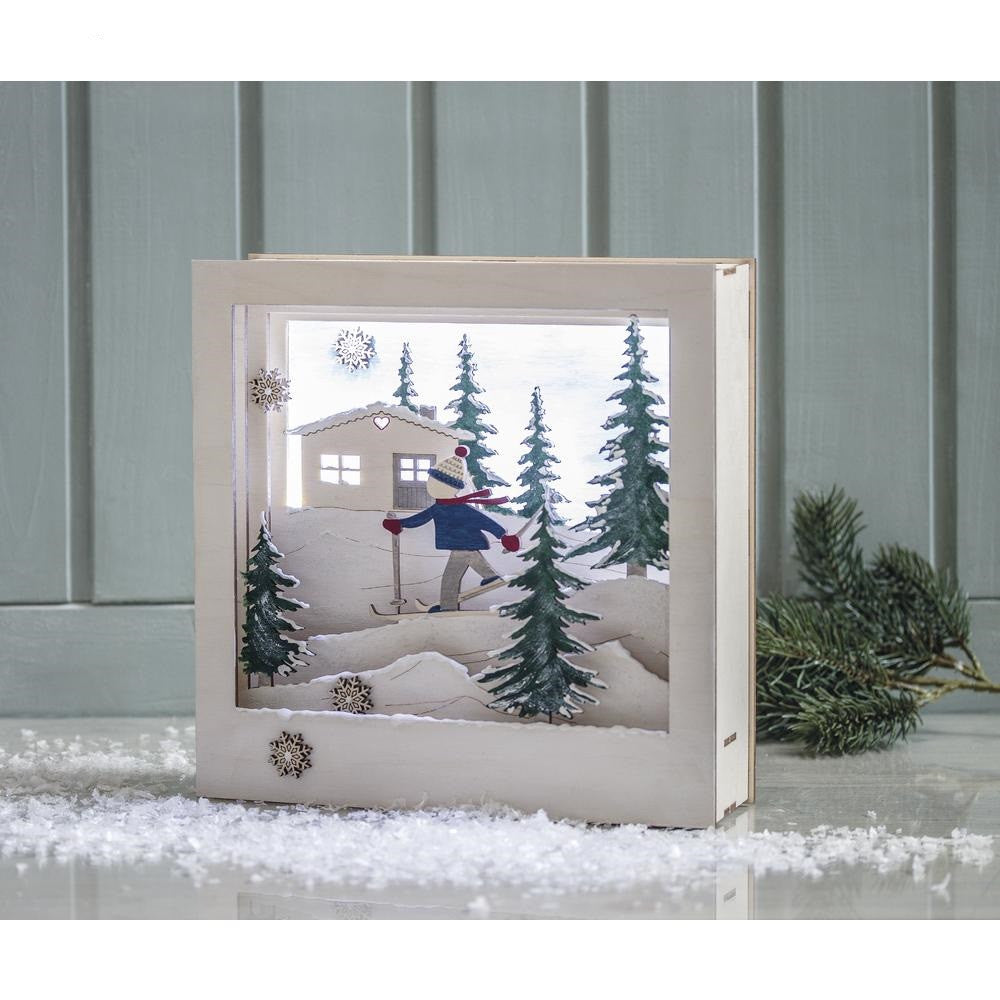 Houten bouwset wintersport