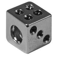 Metalen kraal dobbelsteen