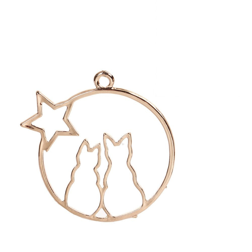 Hanger katten bij volle maan-ster