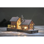 Houten bouwplaat huisjes