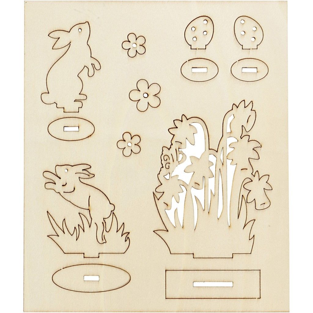 Houten bouwset Pasen