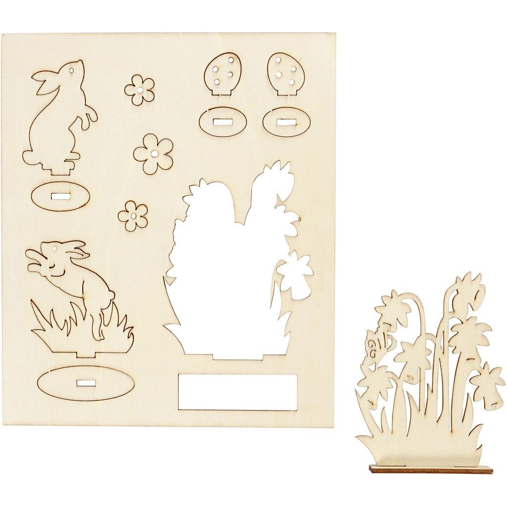 Houten bouwset Pasen