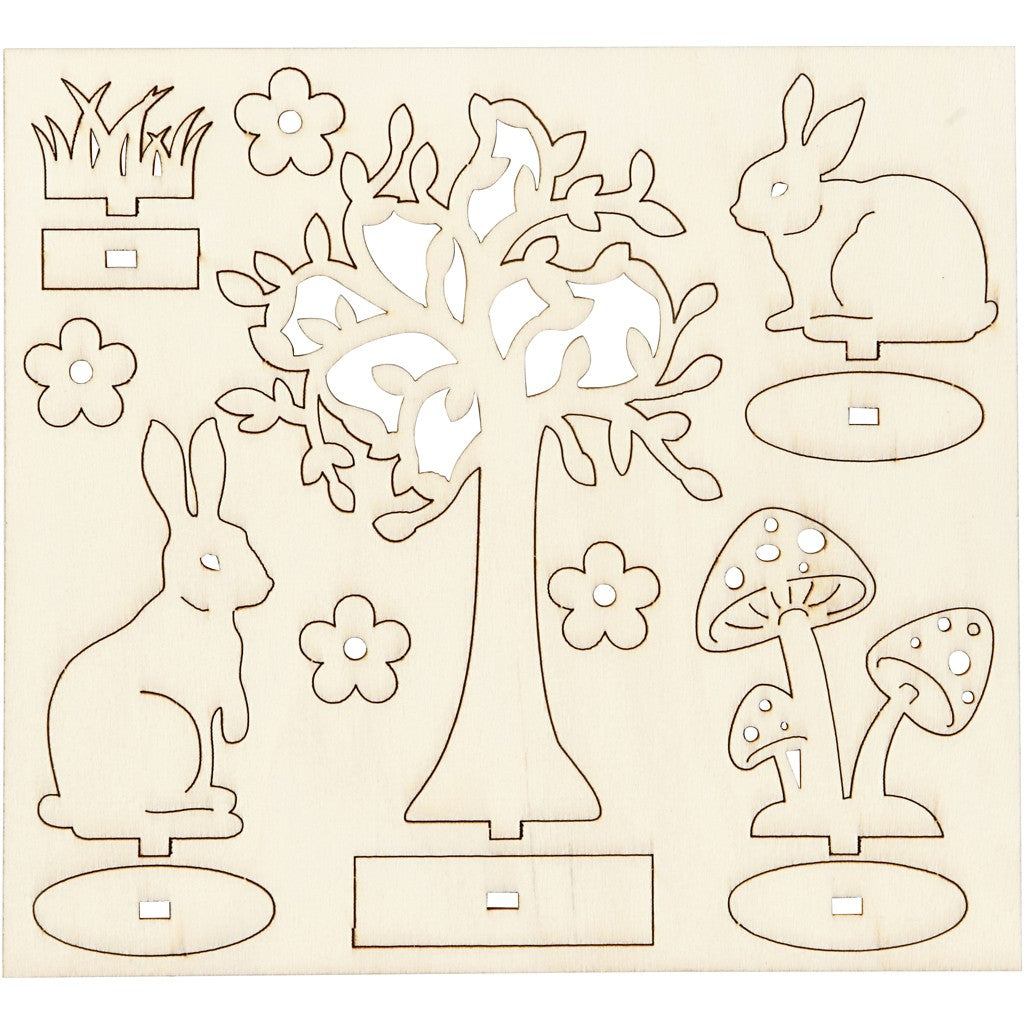 Houten bouwset Pasen