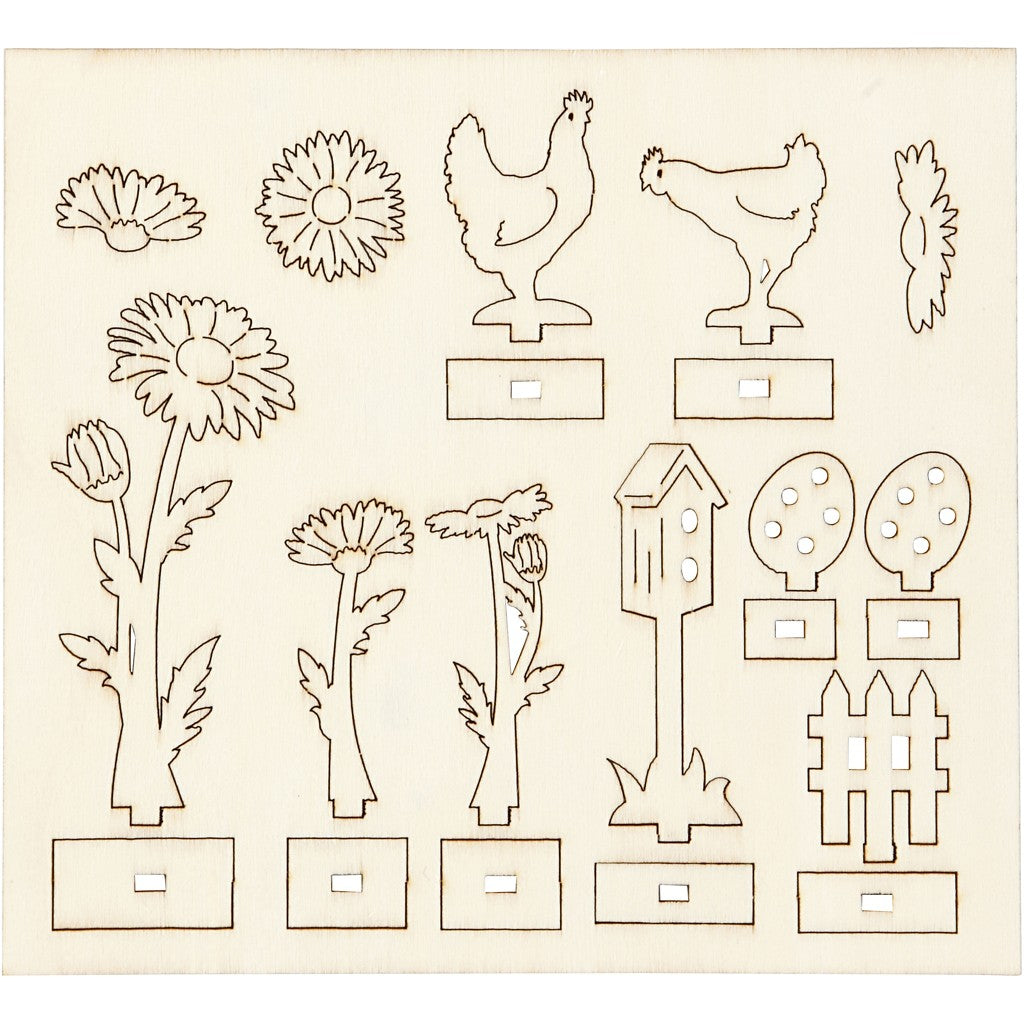 Houten bouwset Pasen