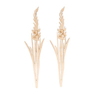 Houten stekers bloemen