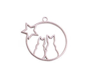 Hanger katten bij volle maan-ster