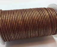 Leerveter metallic rond 2 mm