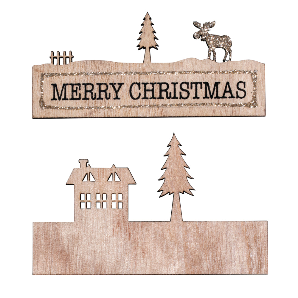 Houten deco met tekst