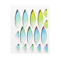 Vlindervleugels gekleurd