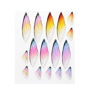 Vlindervleugels gekleurd