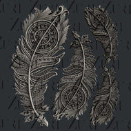 1_BOHEMIAN FEATHERS SET - 2